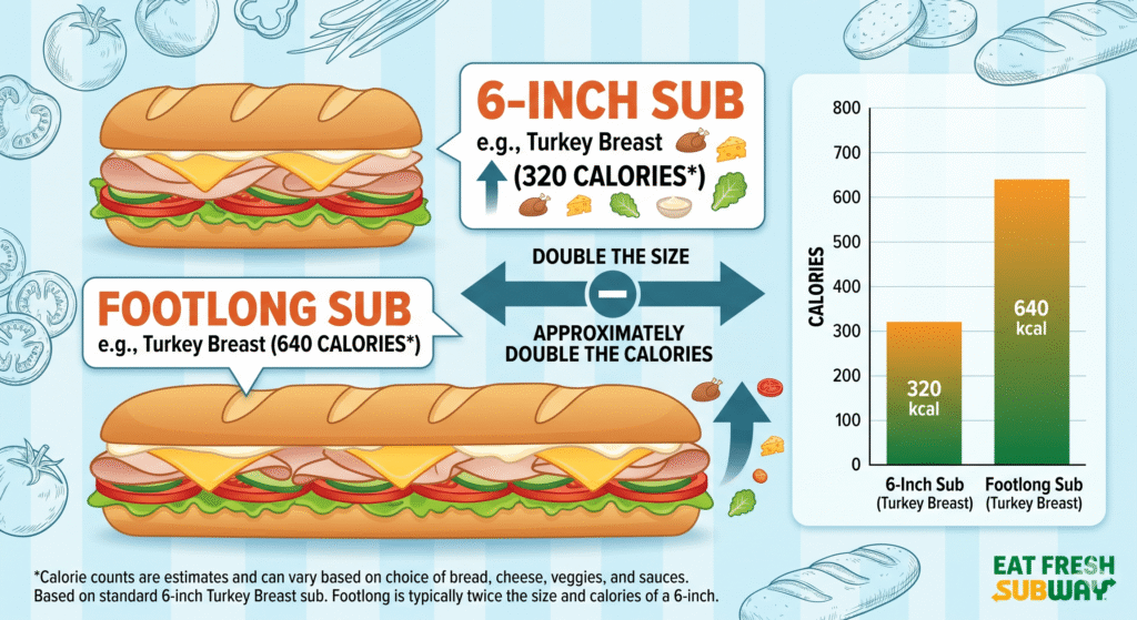 subway vs foot long