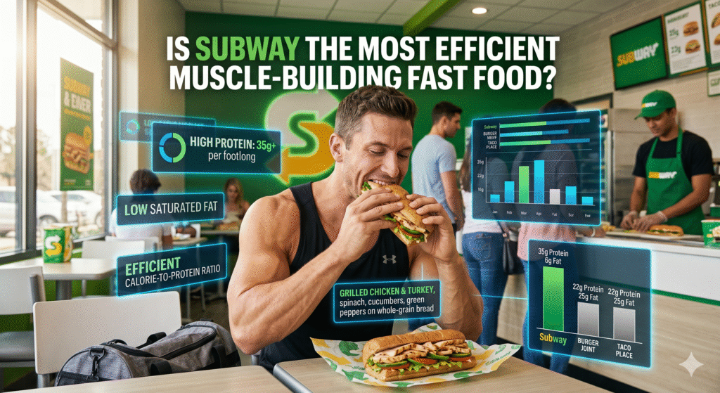 Is Subway the Most Efficient Muscle-Building Fast Food? A Complete Nutritional Breakdown Is Subway the Most Efficient Muscle-Building Fast Food
